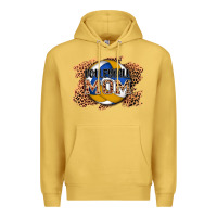 Antique Gold volleyball mom Premium Hoodie - AdoDesignShop
