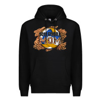 Black volleyball mom Premium Hoodie - AdoDesignShop