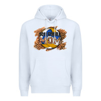 White volleyball mom Premium Hoodie - AdoDesignShop