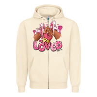 Sandshell loved valentine's day afro girl sneakers Zipper Hoodie - RanaPortraitStore