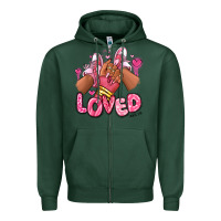 Sports Green loved valentine's day afro girl sneakers Zipper Hoodie - RanaPortraitStore