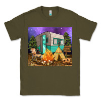 Army Green camping Classic Tee - RanaPortraitStore