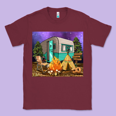 Camping Classic Tee Designed By Ranaportraitstore