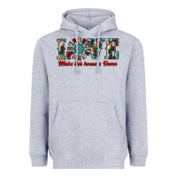 Heather Grey love make this house a home Heavyweight Hoodie - RanaPortraitStore