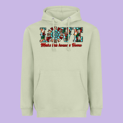 Love Make This House A Home Heavyweight Hoodie Designed By Ranaportraitstore