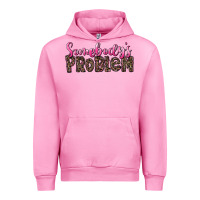 Fuchsia Pink Western Somebody's Problem Urban Hoodie - LillyAllenDesigns