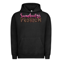 Pigment Black Western Somebody's Problem Urban Hoodie - LillyAllenDesigns