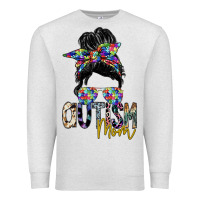 Oatmeal Heather autism mom Premium Sweatshirt - SublimationCraftShop