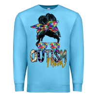 Ocean Blue autism mom Premium Sweatshirt - SublimationCraftShop