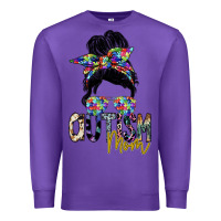 Purple autism mom Premium Sweatshirt - SublimationCraftShop