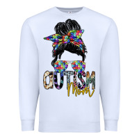 White autism mom Premium Sweatshirt - SublimationCraftShop