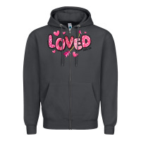 Smoke loved valentines day Zipper Hoodie - RanaPortraitStore