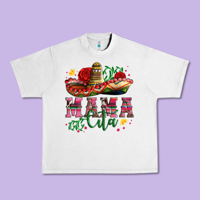 Mama Cita With Sombrero Hat And Roses Urban Heavy Tee Designed By Artiststas