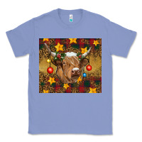 Colony Blue Christmas cow Classic Tee - RanaPortraitStore