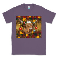 Lavender Christmas cow Classic Tee - RanaPortraitStore