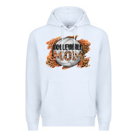 White volleyball mom Premium Hoodie - AdoDesignShop