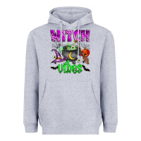 Heather Grey witch vibes Heavyweight Hoodie - Zillion Design Studio
