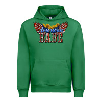 Emerald American Babe With Sunflowers Urban Hoodie - LillyAllenDesigns