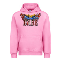 Fuchsia Pink American Babe With Sunflowers Urban Hoodie - LillyAllenDesigns