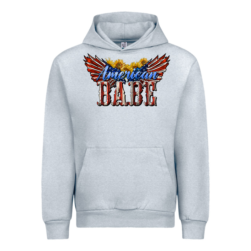 American Babe With Sunflowers Urban Hoodie by LillyAllenDesigns | Teevron