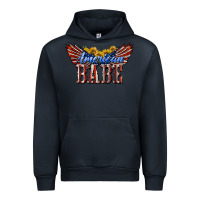 Navy American Babe With Sunflowers Urban Hoodie - LillyAllenDesigns