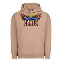 Pigment Burro American Babe With Sunflowers Urban Hoodie - LillyAllenDesigns