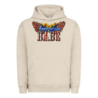 Pigment French Oak American Babe With Sunflowers Urban Hoodie - LillyAllenDesigns