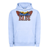 Pigment Grape Ice American Babe With Sunflowers Urban Hoodie - LillyAllenDesigns