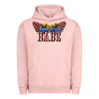Pigment Salmon American Babe With Sunflowers Urban Hoodie - LillyAllenDesigns