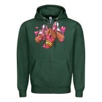 Sports Green valentines day afro girl sneakers Zipper Hoodie - RanaPortraitStore