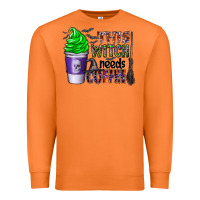 Carrot this witch needs coffee Premium Sweatshirt - CowhideDigitalArt