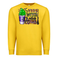Lemon this witch needs coffee Premium Sweatshirt - CowhideDigitalArt