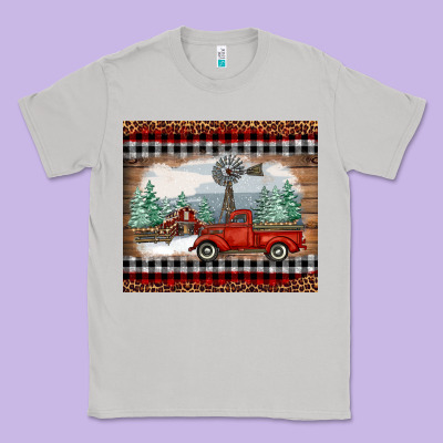 Christmas Farm And Truck Classic Tee Designed By Ranaportraitstore