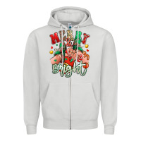 Dove Grey merry and bright caucasian girl sneakers Zipper Hoodie - RanaPortraitStore