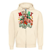 Sandshell merry and bright caucasian girl sneakers Zipper Hoodie - RanaPortraitStore