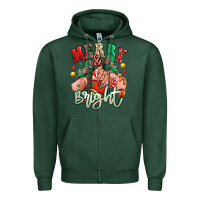 Sports Green merry and bright caucasian girl sneakers Zipper Hoodie - RanaPortraitStore