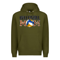Army Green volleyball mom Premium Hoodie - AdoDesignShop