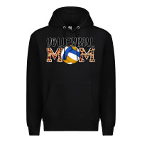Black volleyball mom Premium Hoodie - AdoDesignShop