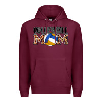 Burgundy volleyball mom Premium Hoodie - AdoDesignShop