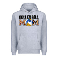Heather Grey volleyball mom Premium Hoodie - AdoDesignShop