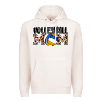Pale Pink volleyball mom Premium Hoodie - AdoDesignShop