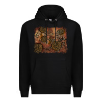 Black glitter leopard fall background Premium Hoodie - RanaPortraitStore