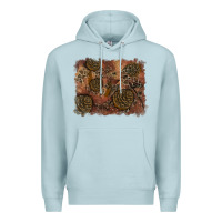 Blue Mist glitter leopard fall background Premium Hoodie - RanaPortraitStore