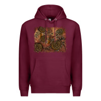 Burgundy glitter leopard fall background Premium Hoodie - RanaPortraitStore