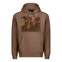 Chestnut glitter leopard fall background Premium Hoodie - RanaPortraitStore