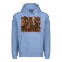 Colony Blue glitter leopard fall background Premium Hoodie - RanaPortraitStore