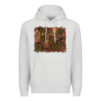 Dove Grey glitter leopard fall background Premium Hoodie - RanaPortraitStore