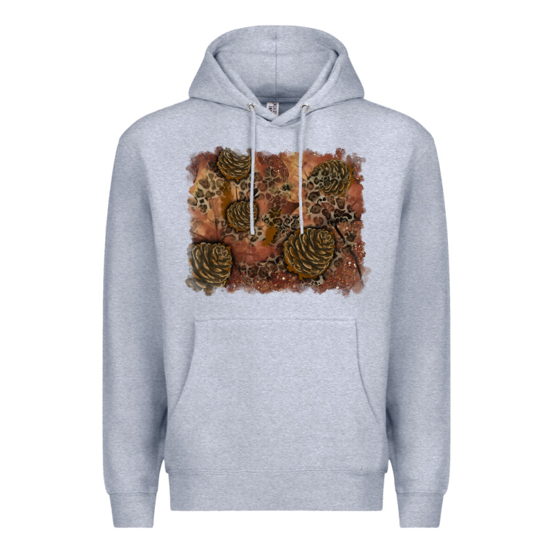 Glitter Leopard Fall Background Premium Hoodie by RanaPortraitStore | Teevron