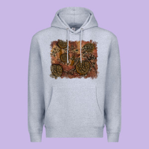 Glitter Leopard Fall Background Premium Hoodie Designed By Ranaportraitstore