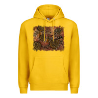 Lemon glitter leopard fall background Premium Hoodie - RanaPortraitStore